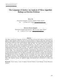 The Language of Justice - British Journal of Art and Sciences