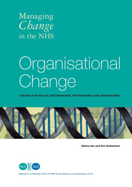 Organisational Change: a review for health care managers - NETSCC