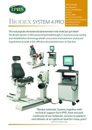 Biodex System4 leaflet - IPRS