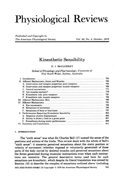 Physiological Reviews - Free