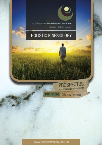 HOLISTIC KINESIOLOGY - The > College of Complementary Medicine