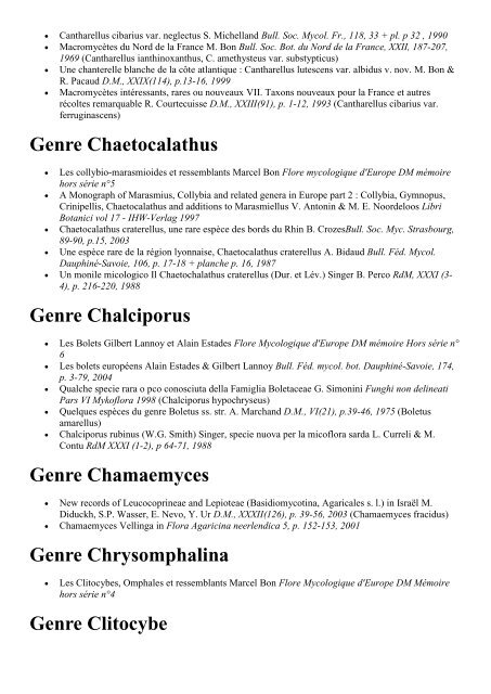 genre Galerina - Société Mycologique des Hautes Vosges