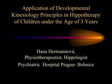 Application of Developmental Kinesiology Principles in ...