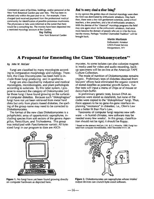 1993 - Mycological Society of America