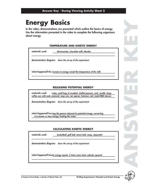 Thrilling Experiments: Potential and Kinetic Energy