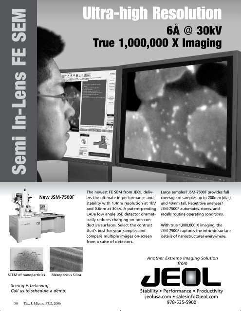 Texas Journal of Microscopy - Texas Society for Microscopy