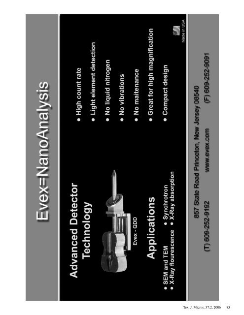 Texas Journal of Microscopy - Texas Society for Microscopy