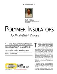 POLYMER INSULATORS - Hubbell Power Systems