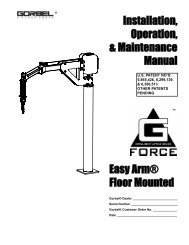 Free Standing Easy Arm® BX - Gorbel