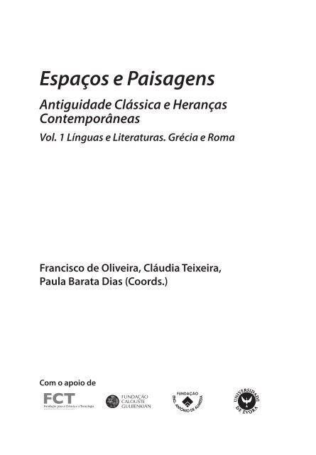 Espaços e Paisagens. Vol. 1 - Universidade de Coimbra