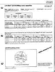 Link-Belt® LS-518 lifting crane capacities PCSA Cila-iss 13-766