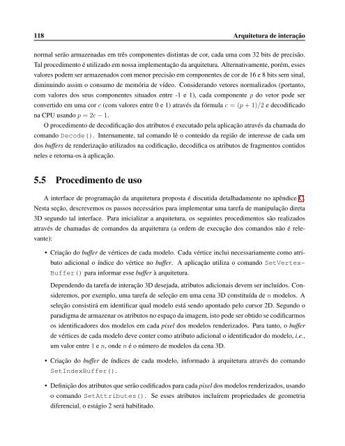 Uma Arquitetura de Suporte a Interações 3D ... - DCA - Unicamp