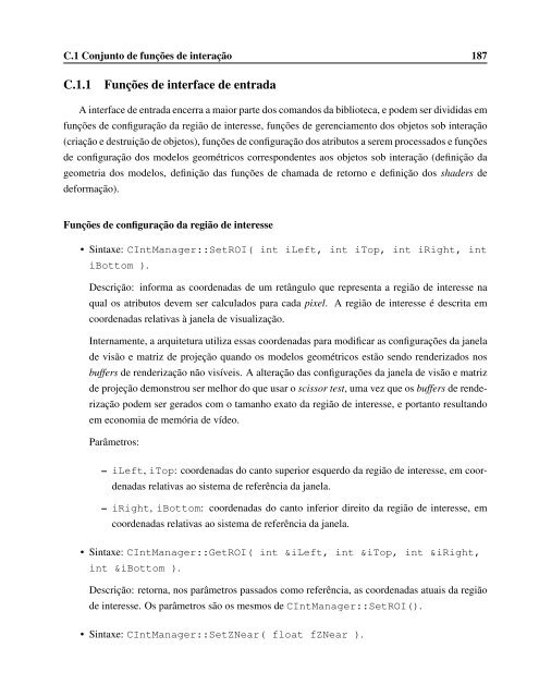 Uma Arquitetura de Suporte a Interações 3D ... - DCA - Unicamp