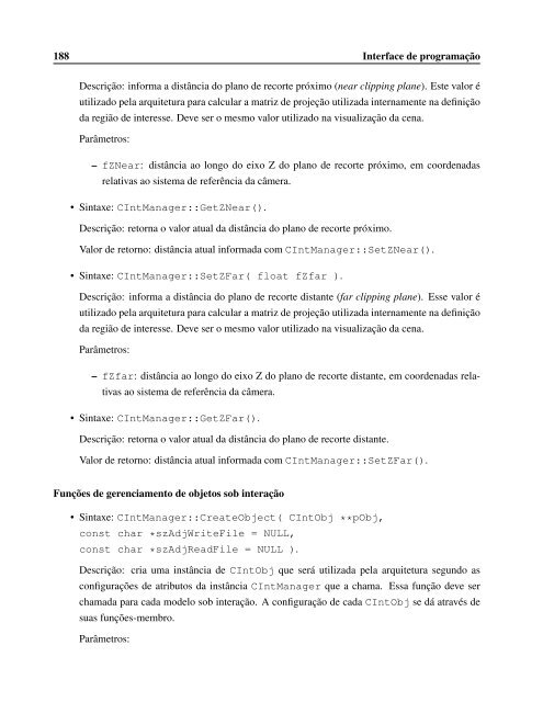 Uma Arquitetura de Suporte a Interações 3D ... - DCA - Unicamp