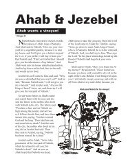 Ahab & Jezebel - Sunday School Sources