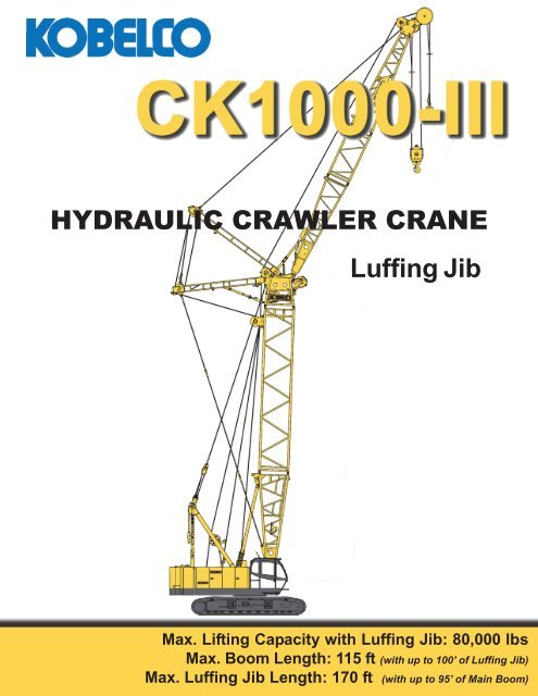 Kobelco Sl6000 Load Chart