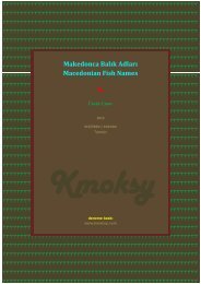 Makedonca Balık Adları ÜMÜT ÇINAR Macedonian Fish ... - Kmoksy