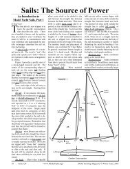 Sails: The Source of Power - American Model Yachting Association