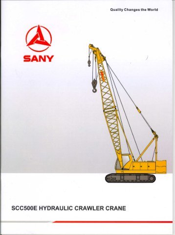 SCC500E HYDRAULIC CRAWLER CRANE