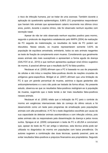 PREVALÊNCIA DE MORMO E ANEMIA INFECCIOSA EQUINA EM ...