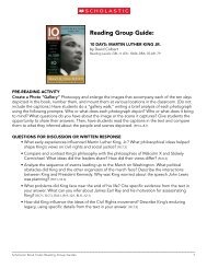 10 Days: Martin Luther King Jr. (PDF) - Scholastic Book Clubs