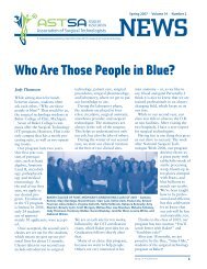 Who Are Those People in Blue? - Association of Surgical ...