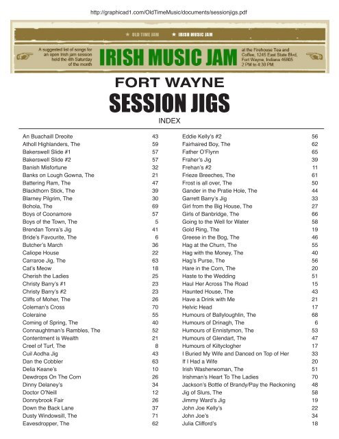 fort wayne session jigs