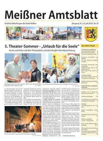 5. Theater-Sommer - „Urlaub für die Seele“ - Stadt Meißen