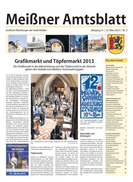 Amtsblatt Nr. 03 vom 22. März 2013 - Stadt Meißen