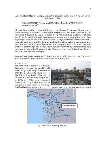 Anti-subsidence Measure Using King-post Cables against ...