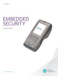 Embedded Security Product Guide, 2nd ed. - Maxim