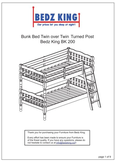 king twin bunk bed