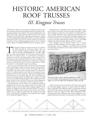 III. Kingpost Trusses - Timber Framers Guild