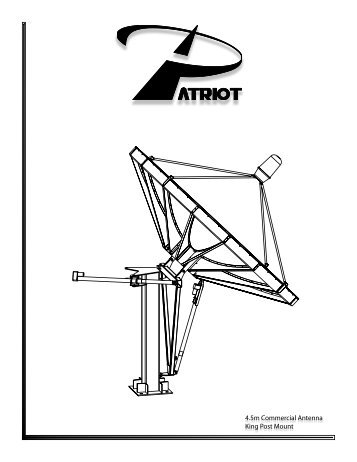 4.5m Commercial Antenna King Post Mount