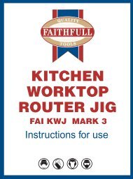 KITCHEN WORKTOP ROUTER JIG - Faithfull Tools