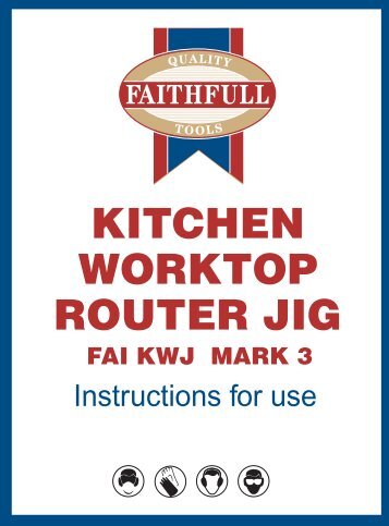 KITCHEN WORKTOP ROUTER JIG - Faithfull Tools