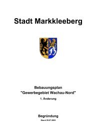 Gewerbegebiet Wachau-Nord-Begruendung - Stadt Markkleeberg