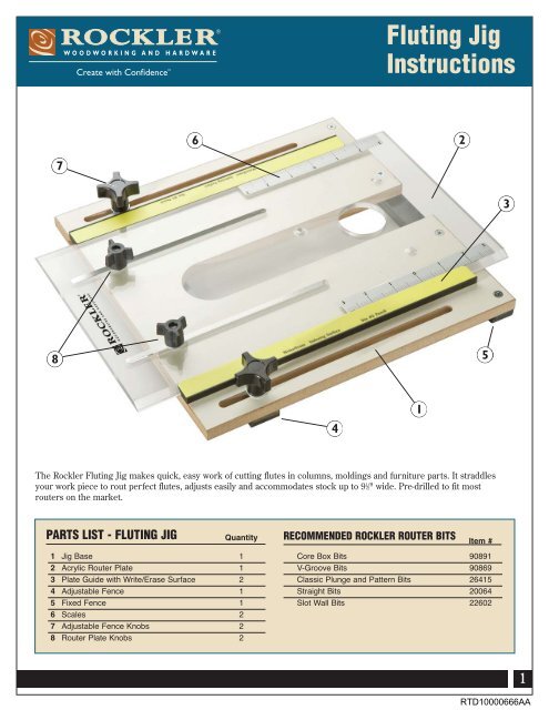 Router Fluting Jig Instructions - Rockler.com