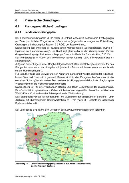 Ortslage Gaschwitz - Begruendung - Stadt Markkleeberg