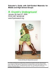 R. Crumb's Underground - Frye Art Museum