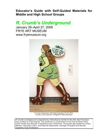 R. Crumb's Underground - Frye Art Museum