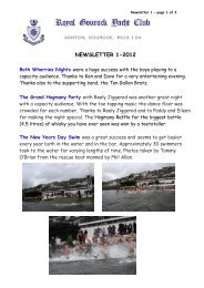 NEWSLETTER 1-2012 - Royal Gourock Yacht Club