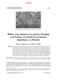 Buffer Zone Distances to Protect Foraging and Loafing Waterbirds ...