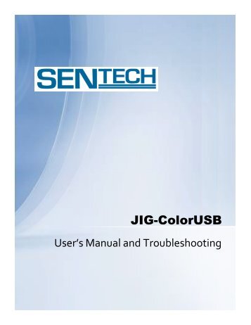 JIG-ColorUSB - Sentech