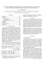 FACTORS AFFECTING THE DISTRIBUTION OF THE SNOW PETREL