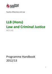 LLB (Hons) Law and Criminal Justice - De Montfort University