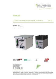 Manual - BRUNNER ELEKTRONIK