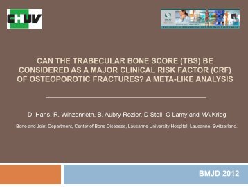can the trabecular bone score (tbs) - Medimaps