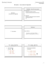 Intonation – Association & Alignment