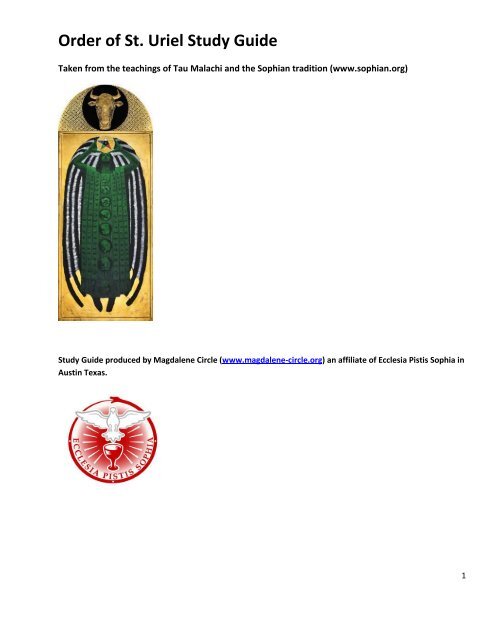 Order Of St Uriel Study Guide Magdalene Circle
